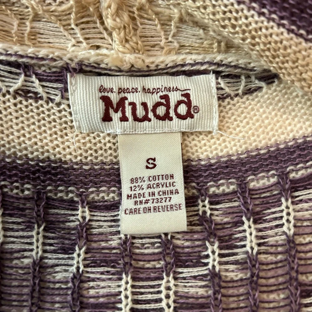 VINTAGE Y2K MUDD Long Duster Cardigan Aztec Print Hooded Sweater‎ S